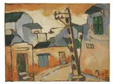 Bui Xuan Phai, Hanoi Street, 1982, Oil on canvas