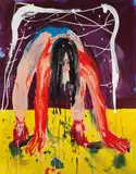 Cristina de Miguel, Rap, 2020, Acrylic and oil stick on canvas