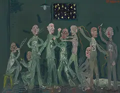 Ouyang Chun, Dark Prison, 2009, Oil on canvas