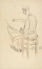 Figures by Sanyu, Ink on paper, sold Jul 2020