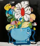 Eddie Martinez, Untitled (Flower Pot)