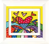 Romero Britto, I Love this Land, 2014, Three-dimensional serigraphy construction in color with cut-outs in serigraphy, edition 41/750