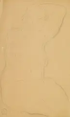 Bather by Sanyu, c. 1927, Charcoal and pencil on paper, sold Dec 2014
