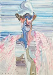 Etsu Egami, Rainbow W-2022-W-64, 2022, Oil on canvas