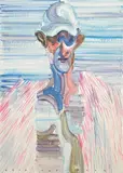 Etsu Egami, Rainbow W-2022-W-64, 2022, Oil on canvas
