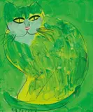 Walasse Ting, Beautiful Green Cat