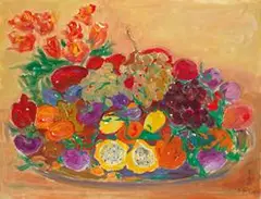 Li Fang, Welcome Spring with Happiness, 1994, Oil on canvas
