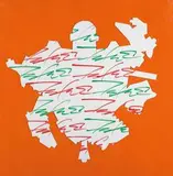 Polar Bear by Human Made & Futura, 2019, Marker pen on cardboard, sold Dec 2020