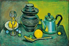 Min Xiwen, Still Life, 1986, Oil on canvas