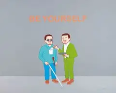 Joan Cornellà, Be Yourself, Oil on cardboard