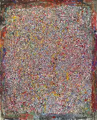 George Chann, Letter Variation, Oil on canvas, collage