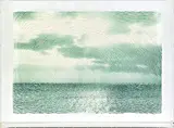 Georgia Russell, Horizon, 2012, Cut prints on Kozo paper, plexiglas