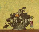 Liu Hong-wei, Dancing with the Master - Fruit Basket, 2008, Oil on canvas