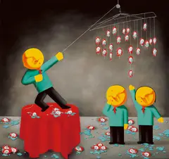 Zhu Yan, As Long as You Are Willing to Climb up, 2008, Oil on canvas