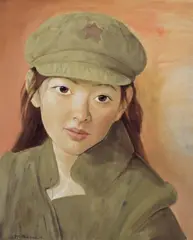 Qi Zhilong, Woman Soldier, 2006, Oil on canvas