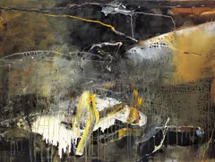 Chuang Che, Night Town, 1989, Oil on canvas