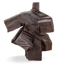 Ju Ming, Taichi Series, 1991, Wooden sculpture, Kalantas