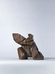 Single Whip by Ju Ming, 1991, Wooden sculpture, offered Nov 2015