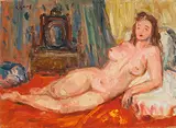 Sanlang Yang, Nude, Oil on canvas