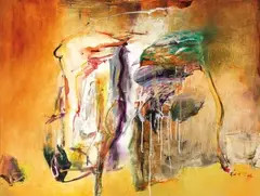 Charming Autumn by Chuang Che, 2006, Acrylic on canvas, sold Jun 2013