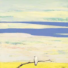 Yang Din, Sérénité, 2009, Mixed media on canvas