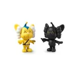 Kaws, JPP (Yellow, Black) (a set of 2), 2008, Mixed media vinyl, edition of 500