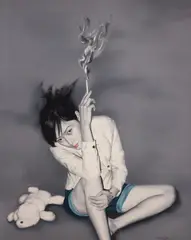 He Sen, Toy on the Floor, 2007, Oil on canvas