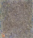 George Chann, Mirage, 1950-10, Oil on canvas, collage