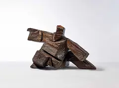 Taichi Series – Single Whip by Ju Ming, 1981, Wood, sold Dec 2017