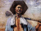 Li Chaoshi, Farmer, 1960, Pastel on paper