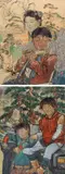 He Jian, Take a Photo as a Souvenir;  Travel (a set of 2), 2004 ; 2003, Mixed media on rice paper