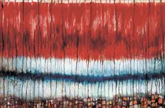 Ice and Fire by John Way, 1988, Oil on canvas, sold Jun 2009