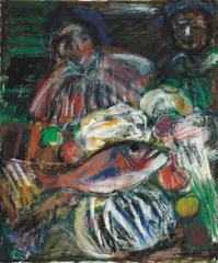 Feast by Chang Wan-chuan, 1995, Oil on canvas, offered Oct 2003