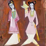 Lin Fengmian, Chinese Opera Figures: Romance of the Western Chamber