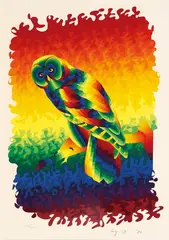 Ay-O, Philosopher, 1986, screenprint, edition no. 116/200