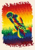 Ay-O, Philosopher, 1986, screenprint, edition no. 116/200