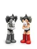Kaws, Astro Boy (Grey, Red) (a set of 2), 2012, Painted cast vinyl, edition of 500