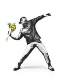 Banksy - Flower Bomber by Sync x Medicom Toy x Brandalism, 2018, Polystone, sold Dec 2019