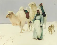 Jin Gao, A Timely Snow Brings a Good Harvest, 1991, Oil on linen
