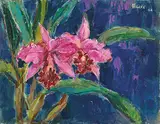 Chen Yin-Hui, Orchid, 1984, Oil on canvas