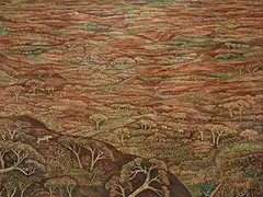 Widayat, Flora and Fauna, 1981, Oil on canvas
