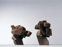 Ju Ming, Taichi Series-Shadow Boxing, 1991, Wooden sculpture