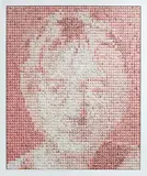 Ng Lung Wai, John Lennon, 2014, Hong Kong generic stamps on frame