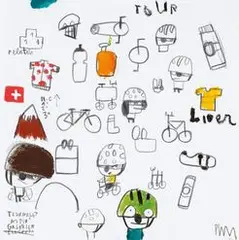 Le Tour Notes by Edgar Plans, 2019, Mixed media on paper, sold Jul 2021