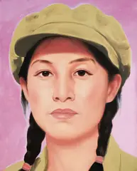 Qi Zhilong, Chinese Girl, 1996, Oil on canvas