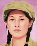 Qi Zhilong, Chinese Girl, 1996, Oil on canvas