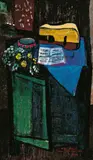Yoshio Chang, Albizzia Flower, 1992, Oil on canvas