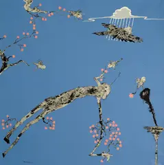 Dong Zhong, Rain, 2007, Acrylic on canvas