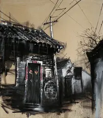 Lu Hao, Vanishing Home No. 22, 2006, Oil on canvas
