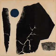 Dreaming in the Glacier #8 by Chen Ting-Shih, 1974, Woodblock print on paper, edition no. 22/30, offered Nov 2016